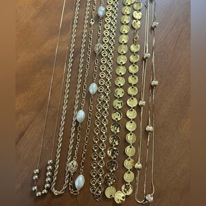 6 piece Elegant Gold Necklace Set